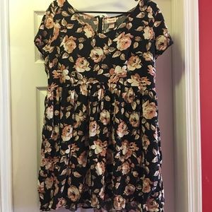 Floral baby doll dress